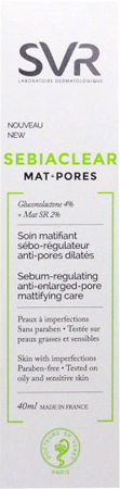 Svr sebiaclear mat+pores 40 ml